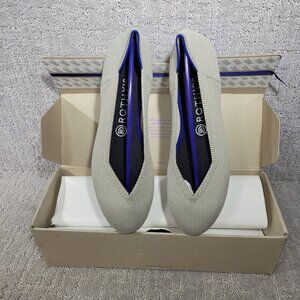 Rothys The Flat Beige Flax Birdseye Round Toe Slip on Shoes Multiple Sizes